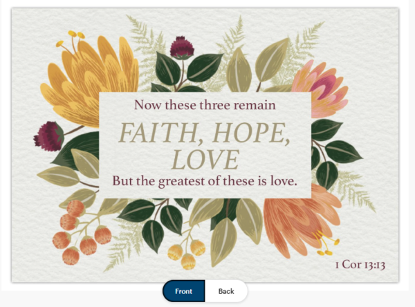 POSTCARDS // Faith, Hope, Love (pack of 10)